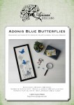 Cross Stitch and Blackwork Design: Adonis Blue Butterflies