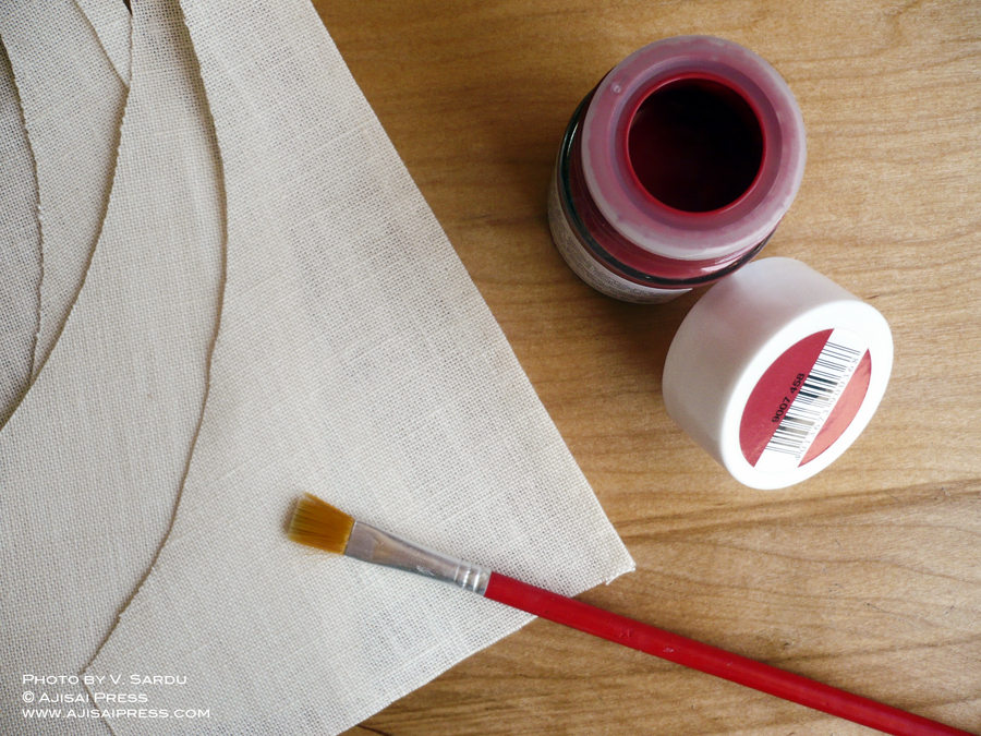 hand painted linen tutorial1